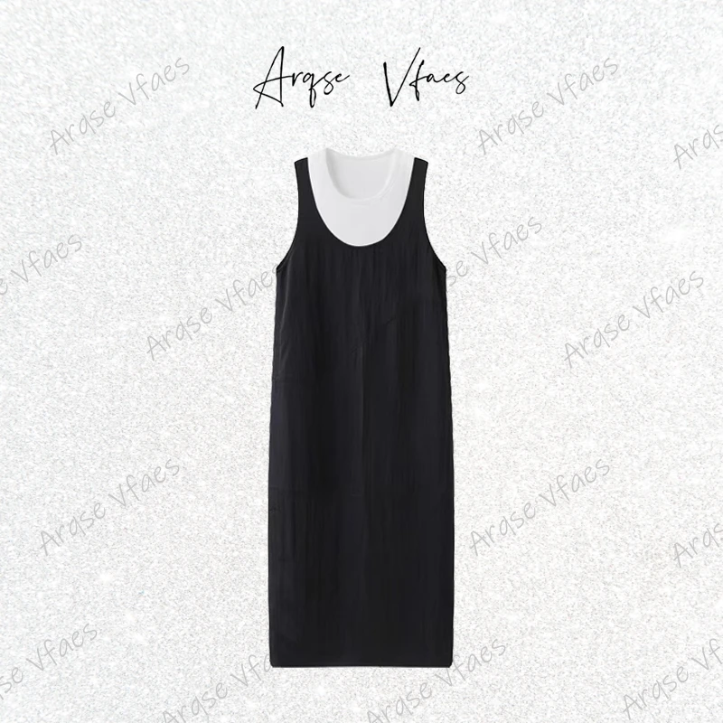 [ARQSEVFAES正品]—2025新款轻奢时尚休闲连衣裙女两件套-50439552