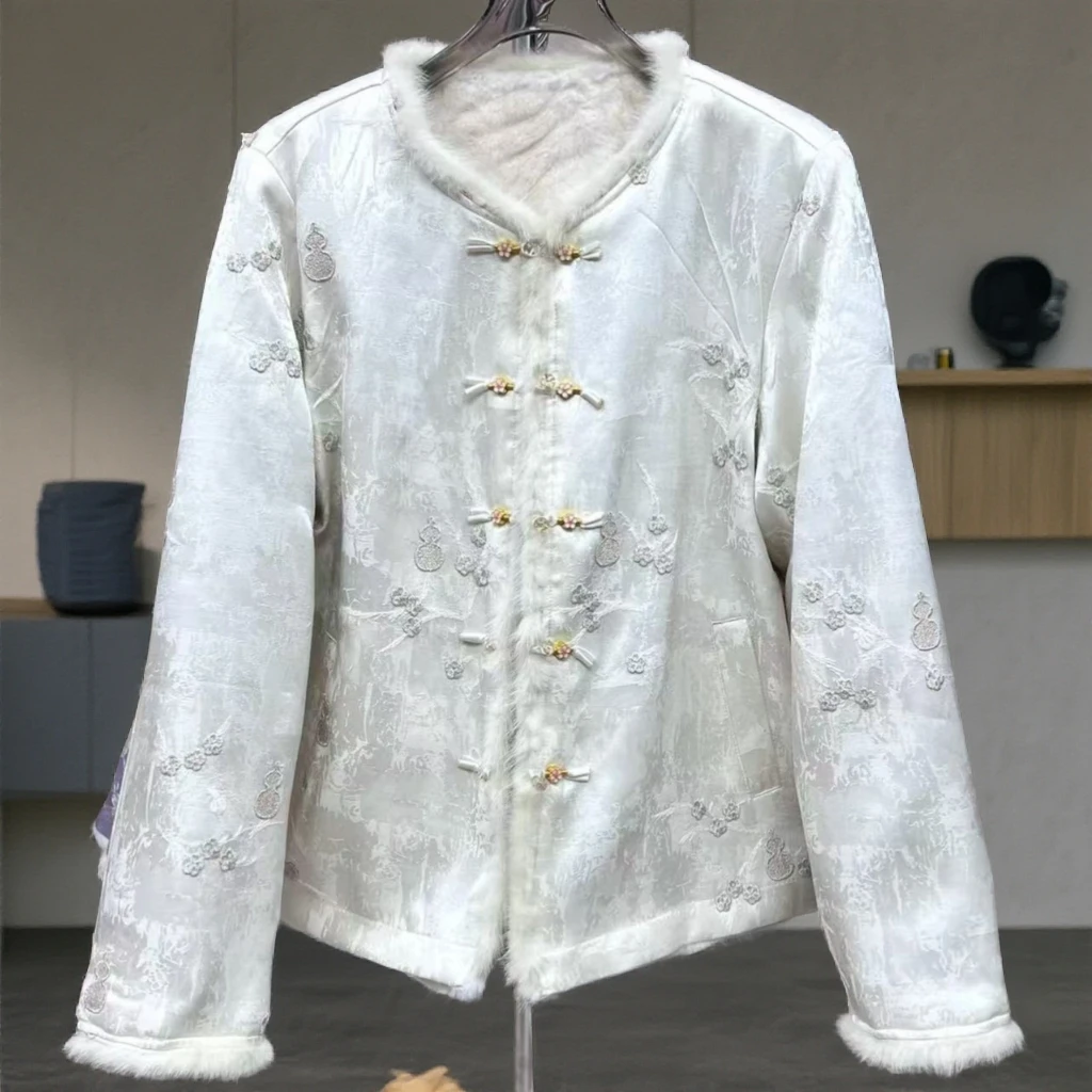 【福禄双全】2025新款冬款水貂毛外套百搭双面穿