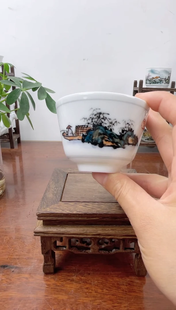 【闪购商品】1醴陵釉下彩高温手绘 主人杯