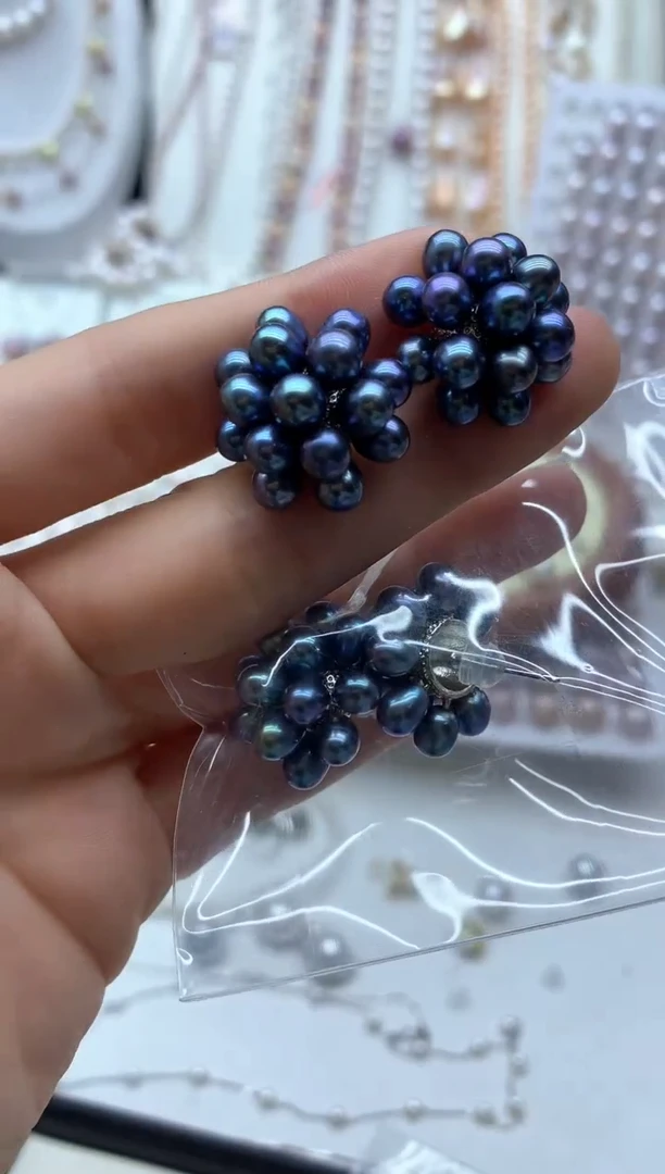 未镶嵌淡水珍珠耳饰多样性发其一