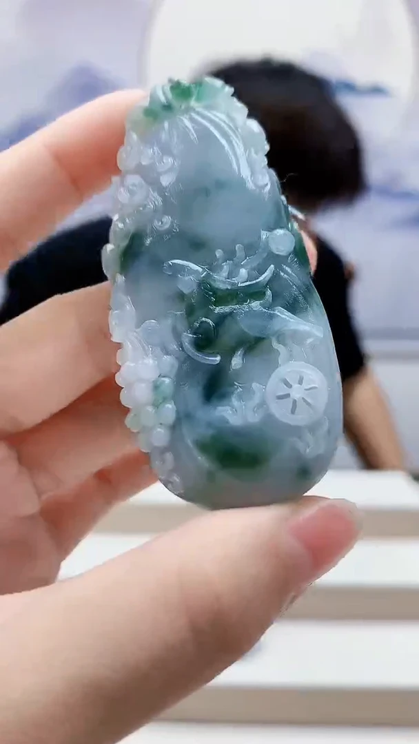 未镶嵌定制翡翠5145lr-毛货挂件118