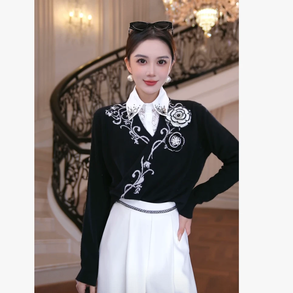 FNN【芙娜妮】2025新款休闲洋气衣服女穿搭气质女装上衣F2530417A