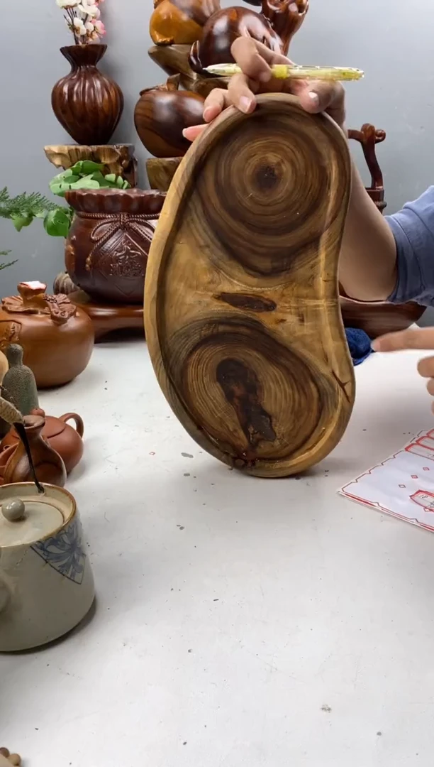 香樟木41香樟木双眼托盘