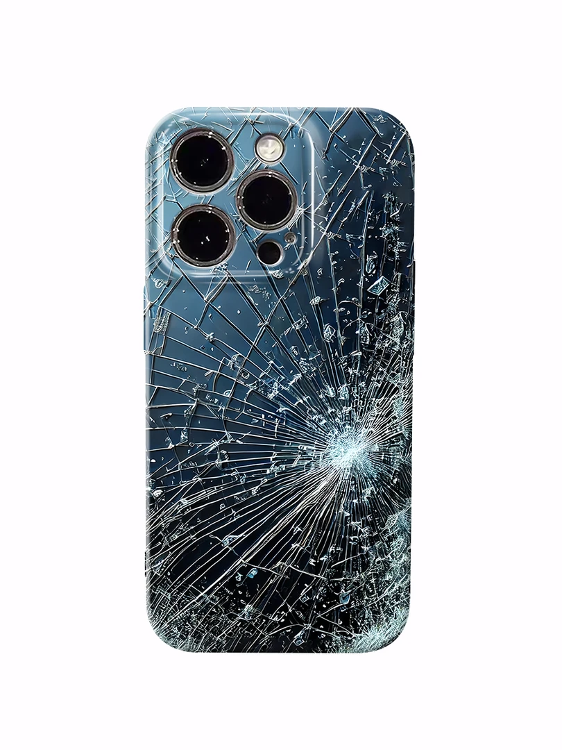 背板碎裂手机壳适用苹果16promax华为mate荣耀vivo小红米oppo一加