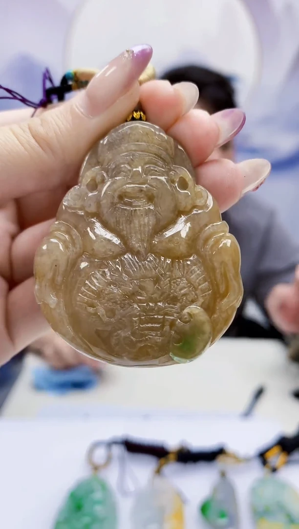 定制翡翠未镶嵌5060jw-毛货挂件58