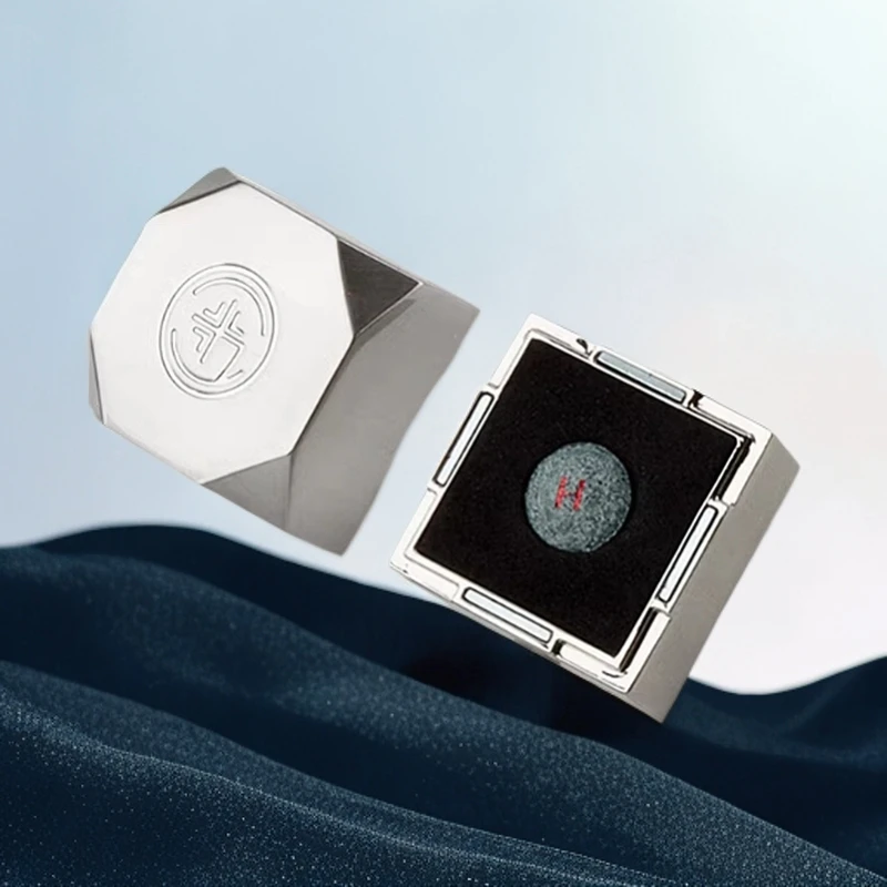 五色石台球杆职业直播皮头黑八小头大头斯诺克皮头枪头