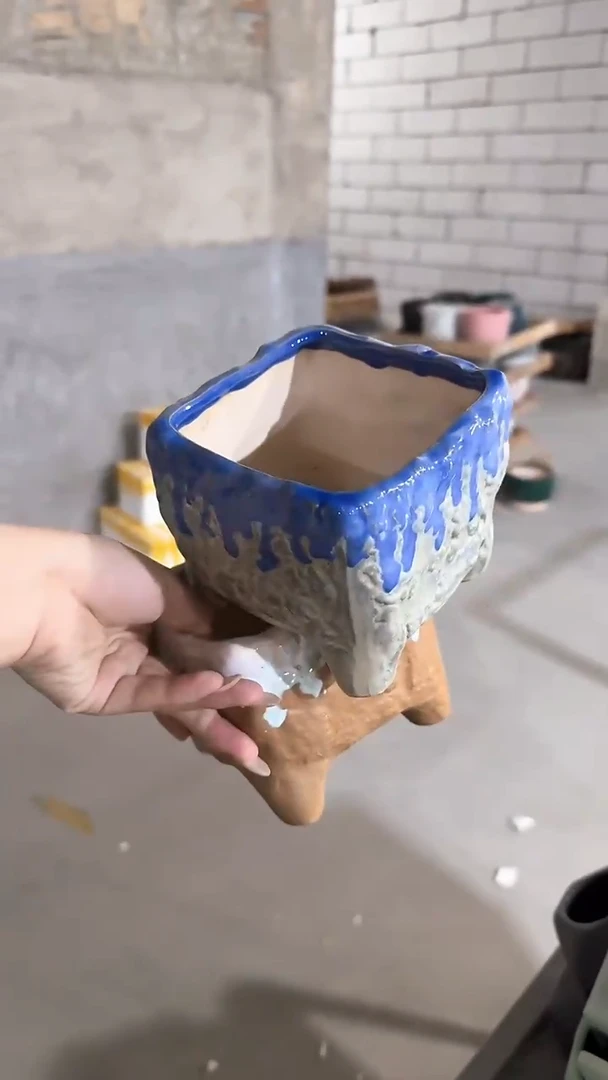 高温陶瓷花盆+E74