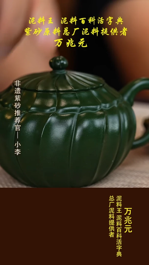 茶壶紫砂79 景舟绿泥筋纹风窈200cc