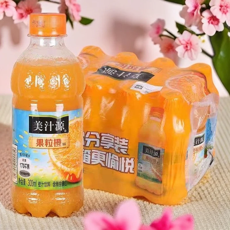 美汁源果粒橙300ML*9瓶 果味饮料可口可乐出品