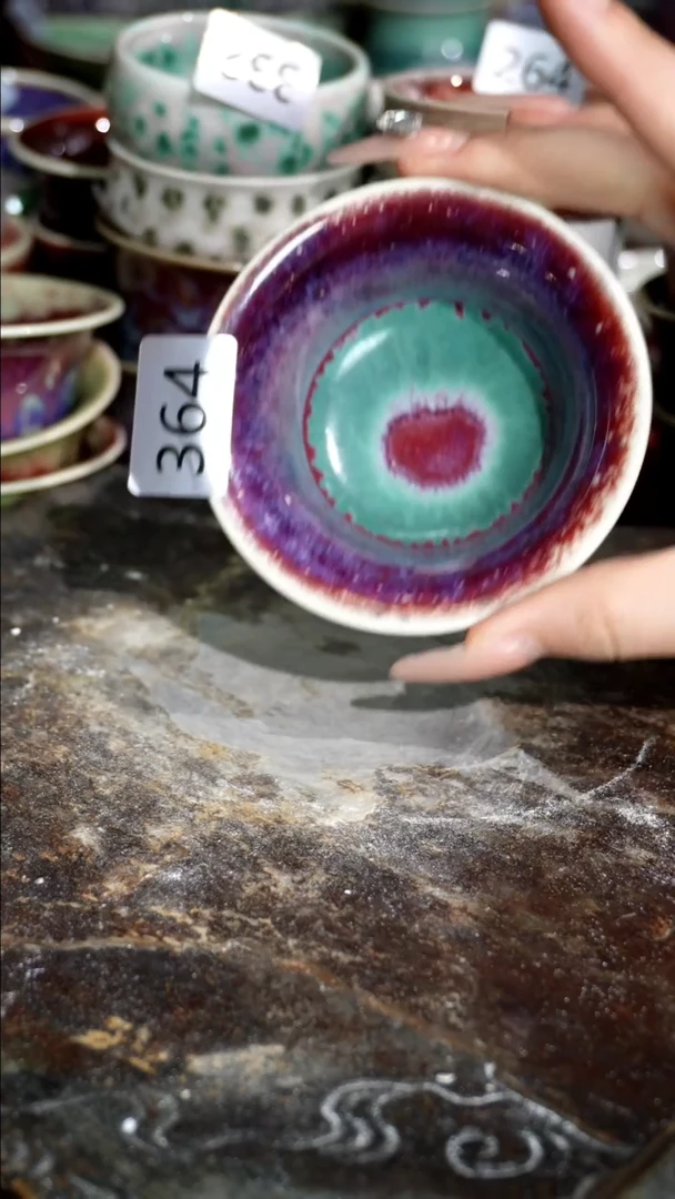 摆件精品窑变钧瓷茶器