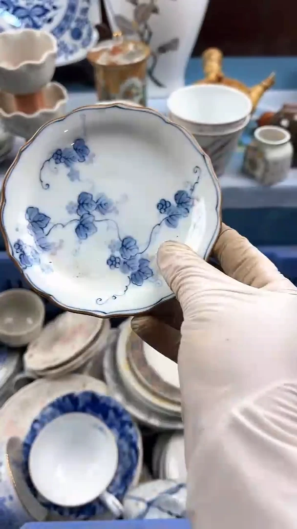 瓷片英歌瓷器满19.9包邮