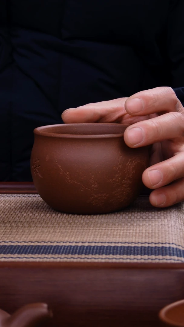 【闪购商品】紫砂茶杯深井紫泥杯子