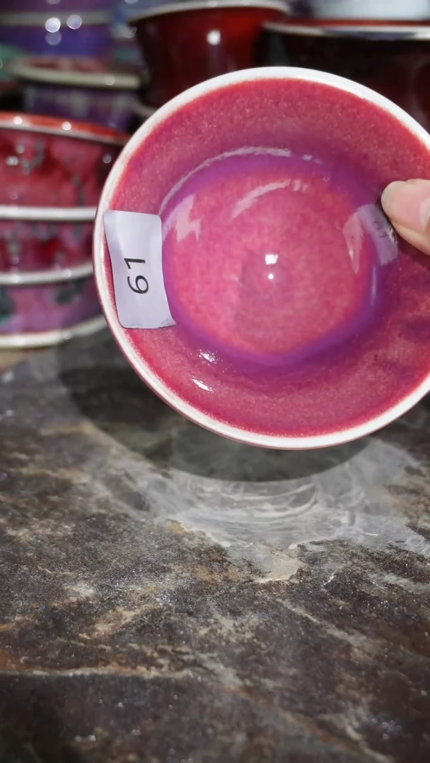 摆件陶精品窑变钧瓷茶器