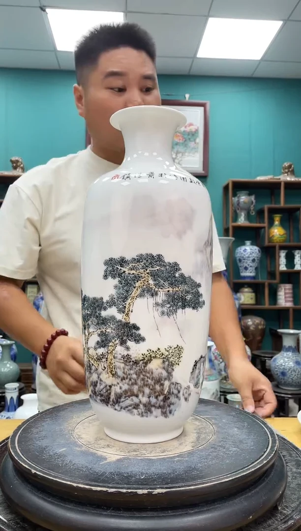 摆件301山水陶瓷摆件