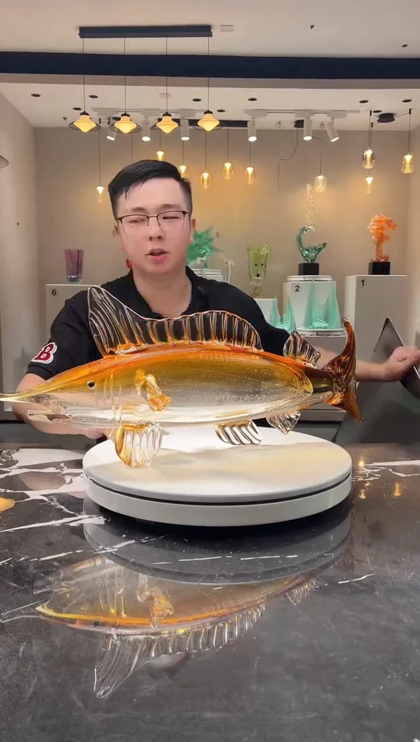 摆件巴比特美学 金色大号剑鱼