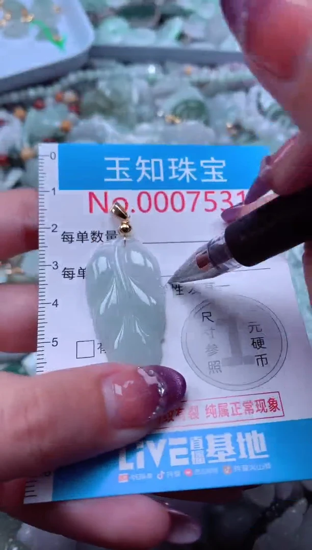 翡翠未镶嵌吊坠(不含链)7531