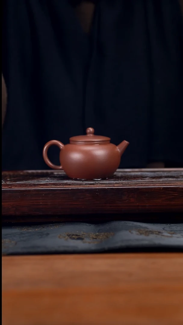 【闪购商品】紫砂茶壶130cc黄龙山原矿紫泥平盖莲子16