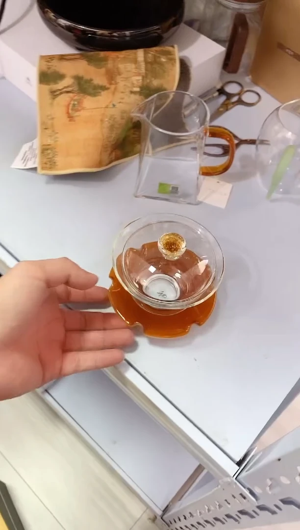 绮彩/禾荷盖碗/金玉