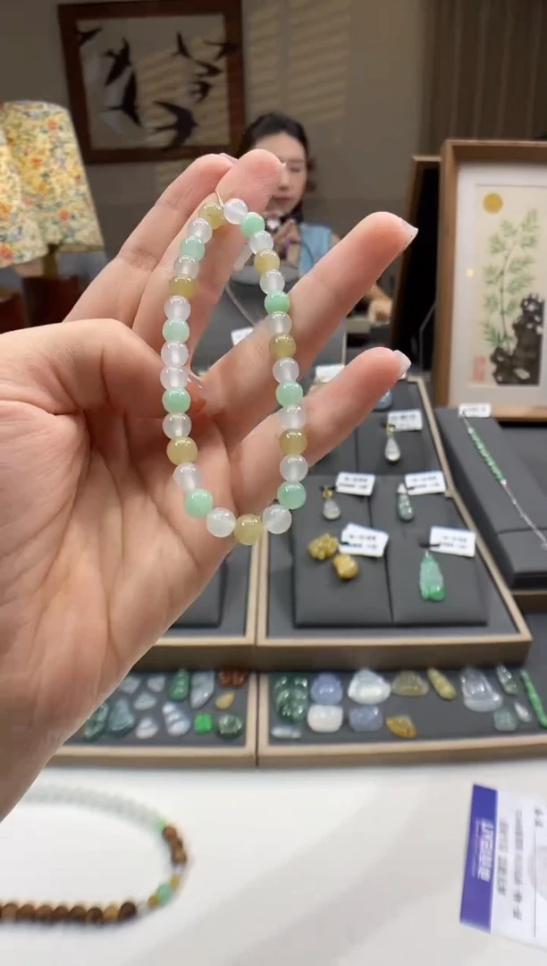 未镶嵌手串翡翠手串