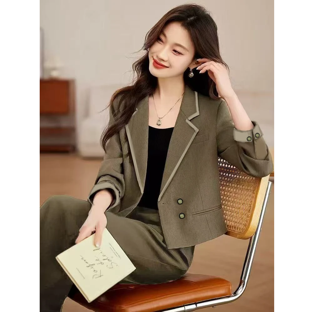 〈纪朵研〉1473轻熟风套装INS风休闲风气质春秋上衣新款时尚套装