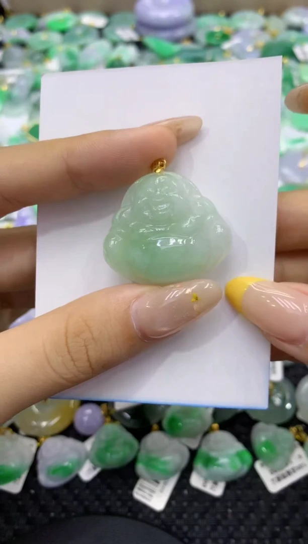 颈饰未镶嵌翡翠天然缅甸翡翠A货