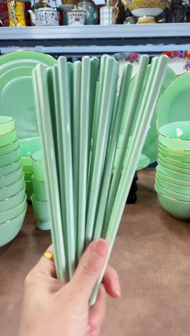 玉瓷筷子十双餐具