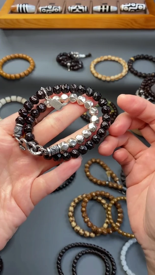 【闪购商品】椰蒂手串8×7无相「朱雀双玄」搭配双圈手持