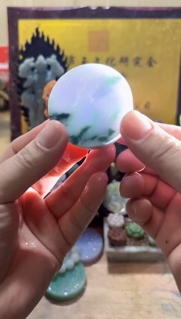 未镶嵌挂件翡翠A货常星8180