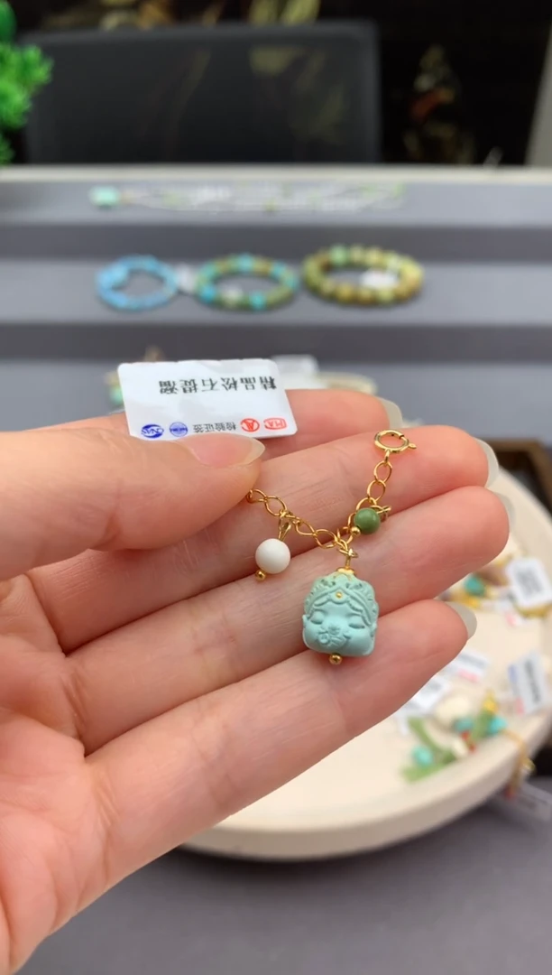 未镶嵌绿松石挂件W04