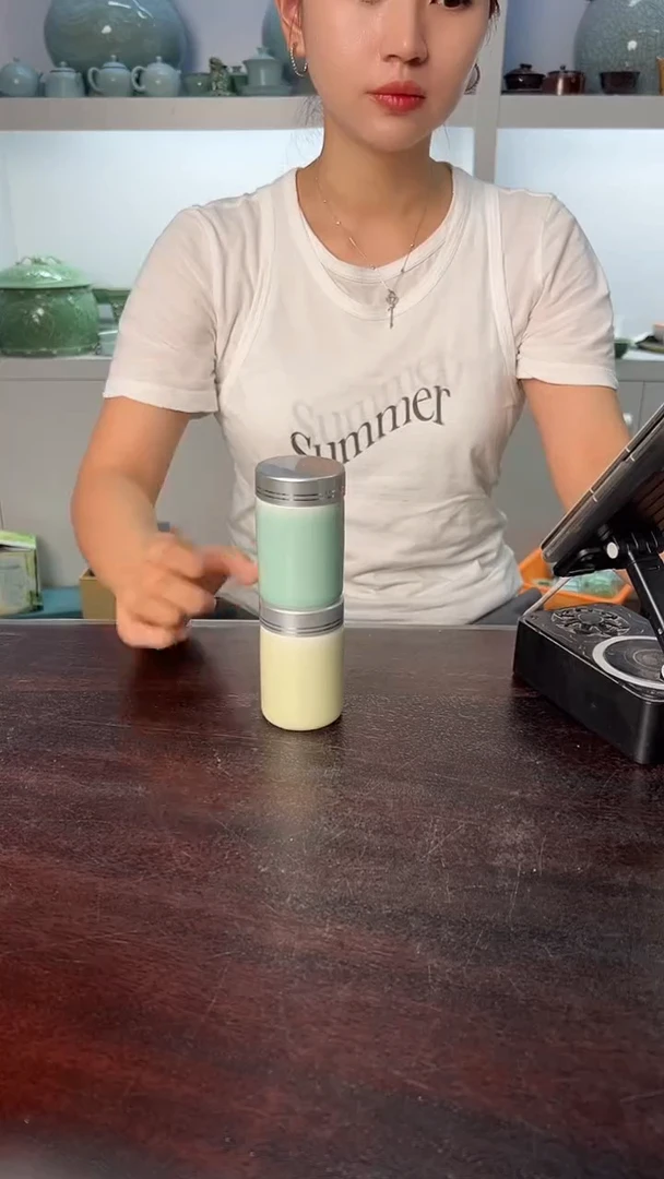 龙泉云间青瓷小米茶器