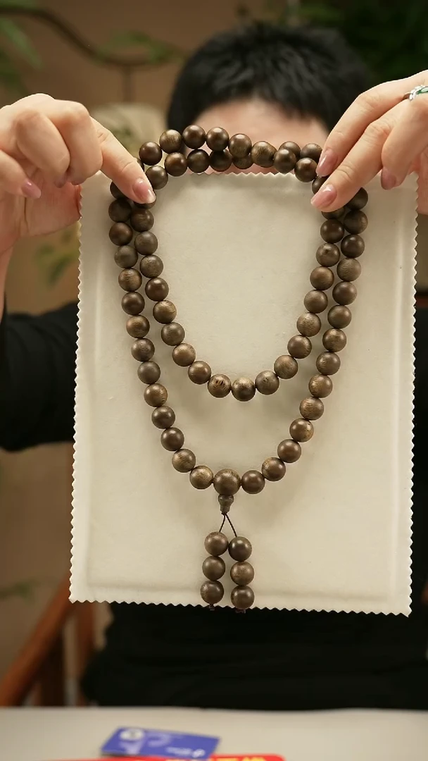 【闪购商品】沉香手串SG12雷击留疤白奇楠1.2圆珠多圈