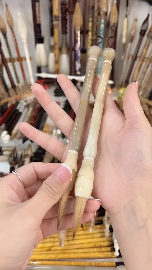 天***！【清水试笔，拒绝蘸墨】墨舞笔庄毛笔2支