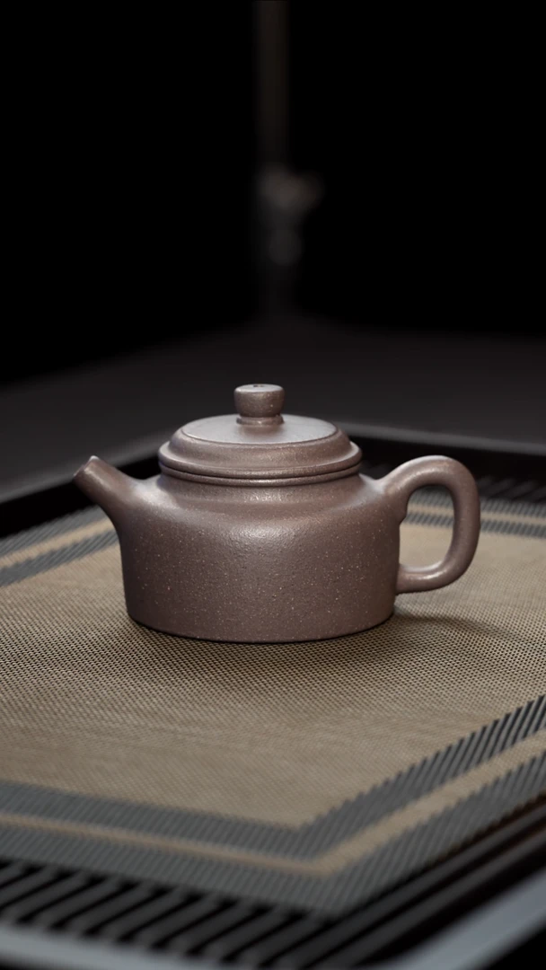 茶壶紫砂全手工青灰紫泥德钟