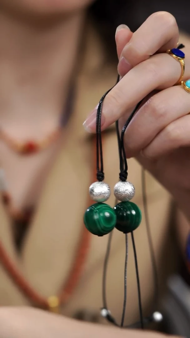 未镶嵌孔雀石项链项链-多样性发其一