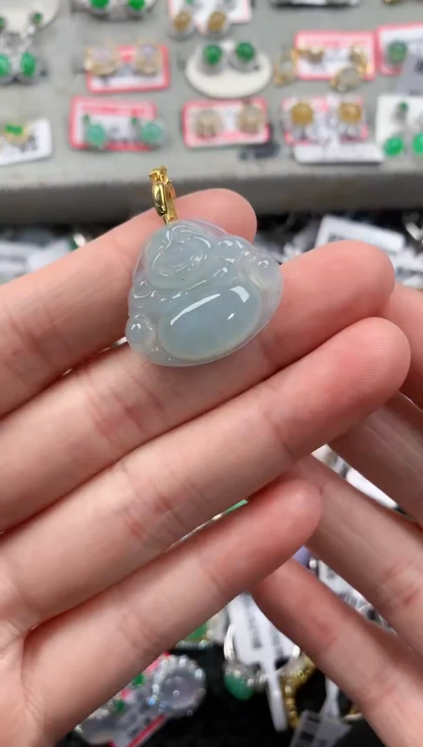 银S925镶嵌戒指翡翠666---4