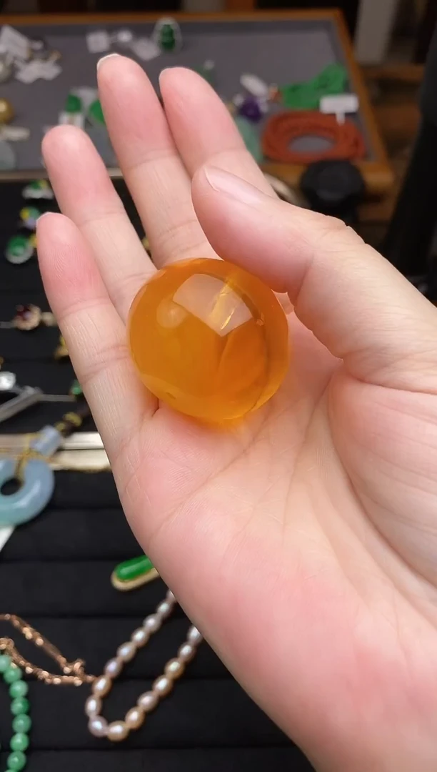 琥珀颈饰未镶嵌蜜蜡吊坠
