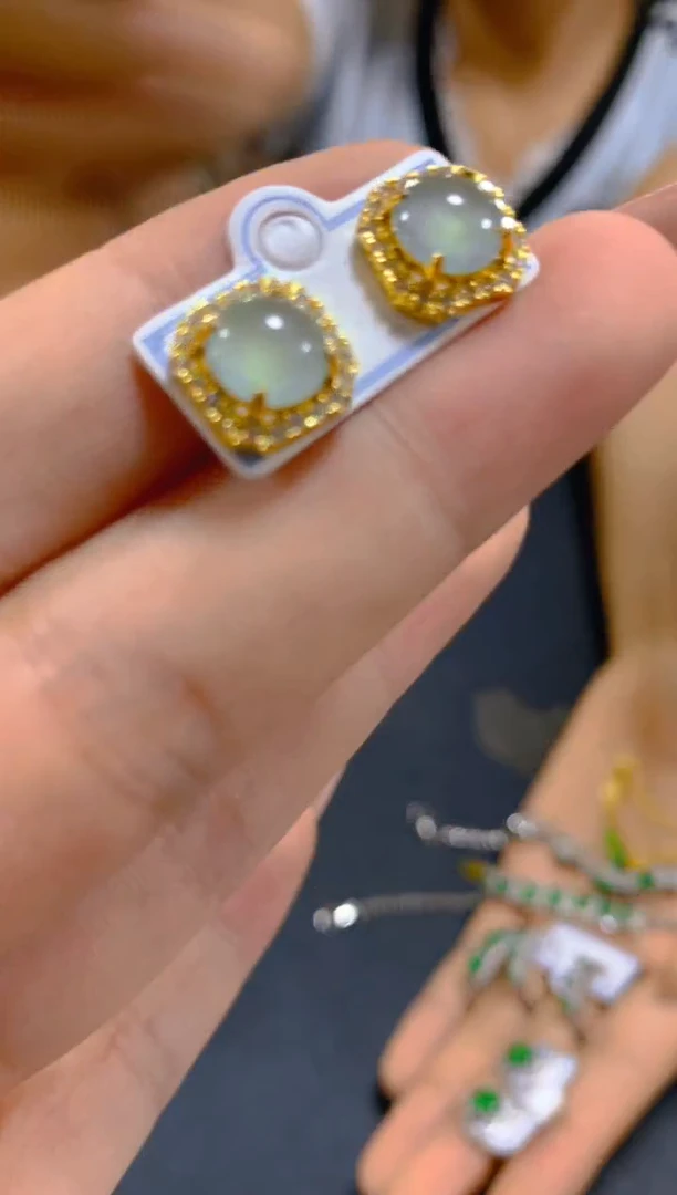 翡翠未镶嵌耳饰0129766831多样性发一