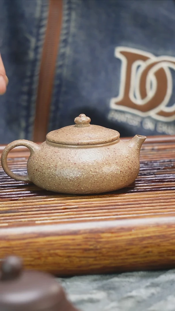 茶壶紫砂五彩段泥粗砂寒江