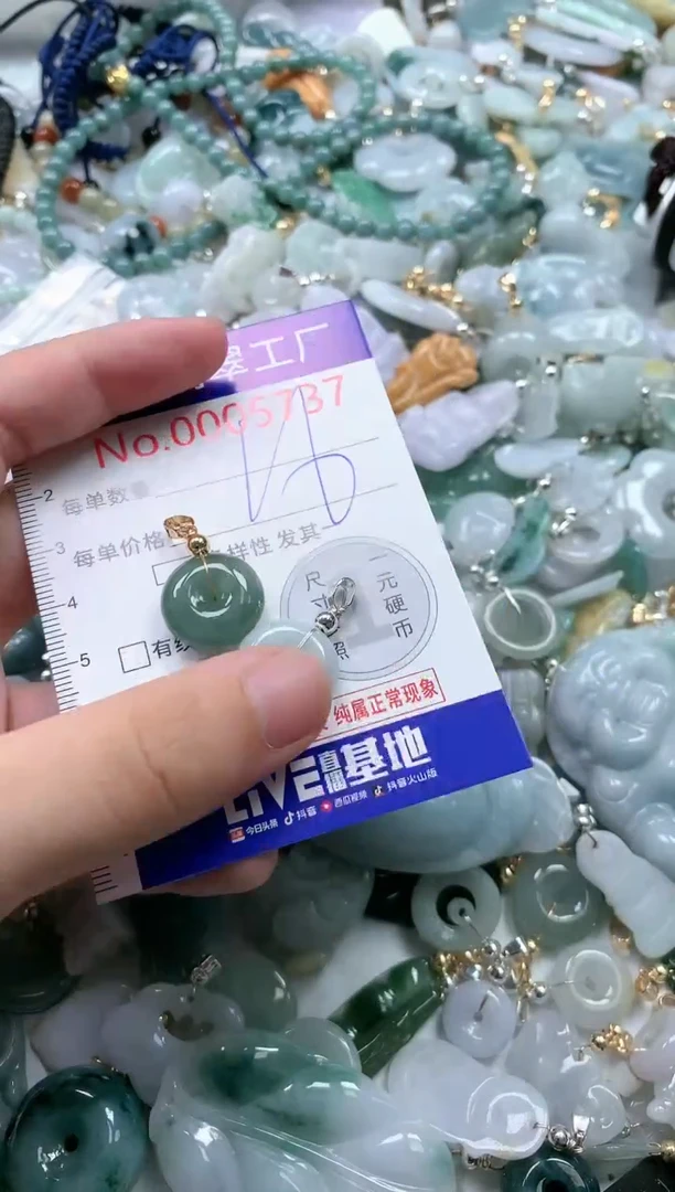 翡翠未镶嵌吊坠(不含链)5737