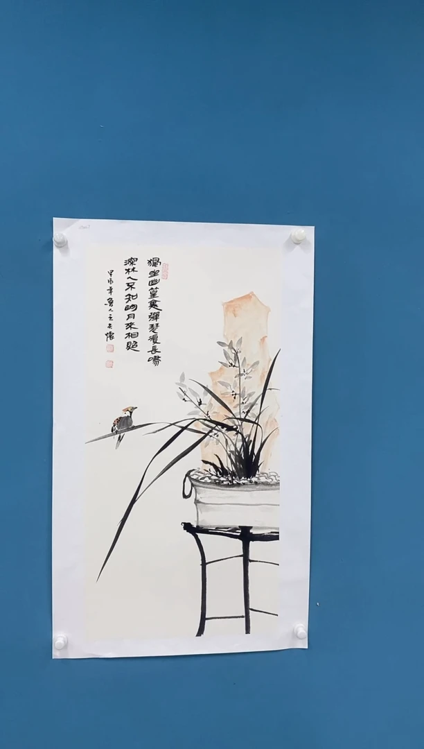 【闪购商品】国画2.7-王夫怀-三尺花鸟19