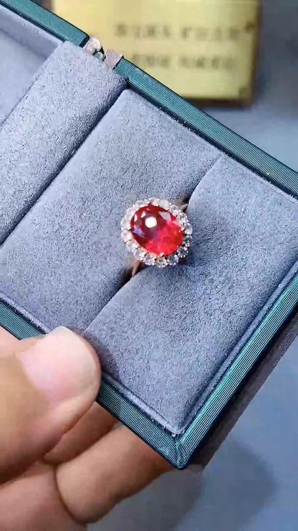 【闪购商品】红宝石戒指银S925镶嵌354