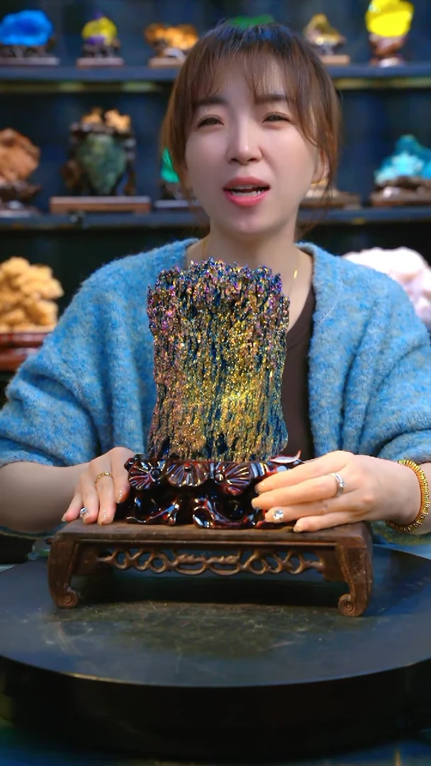 石材精品斑铜矿，石头摆件