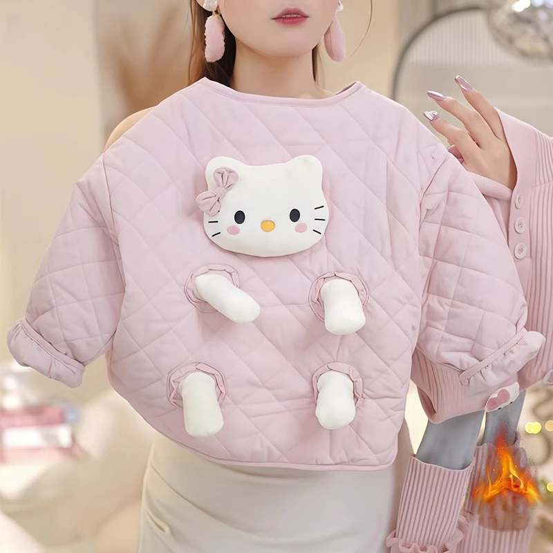 女童卡通二棉外套2025新款秋冬款加厚夹棉开衫棉服女宝深秋派克服
