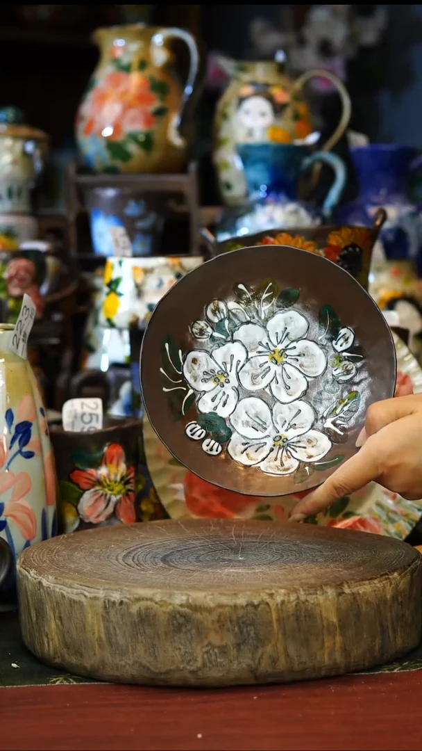 陶瓷280景德镇手工手绘釉下彩