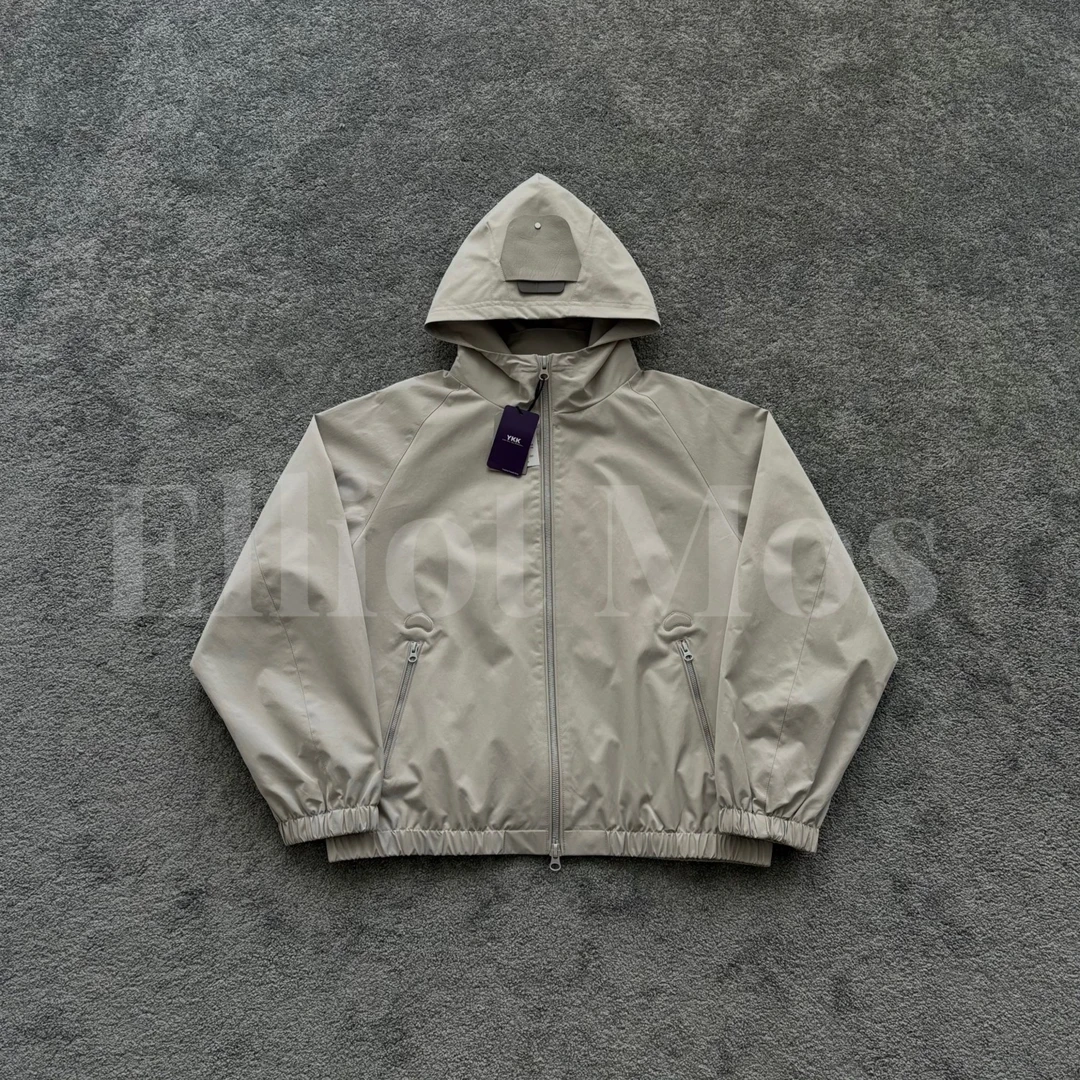 Elliot Mos爱心羊皮贴~Hooded Coat 户外双拉链连帽外套-0948