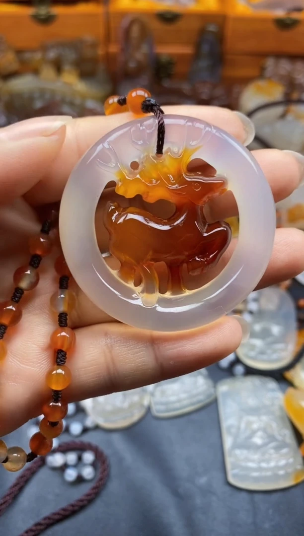 未镶嵌1玛瑙/玉髓宝**姥hh
