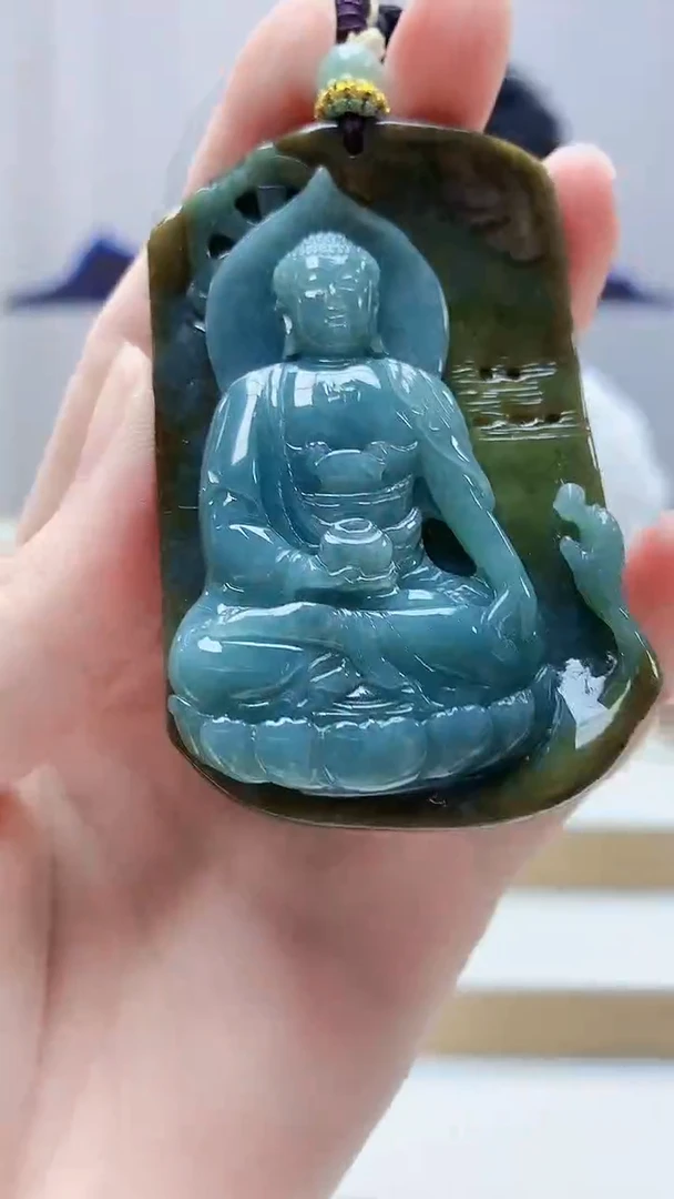 未镶嵌定制翡翠5028zm-毛货挂件啊咪74