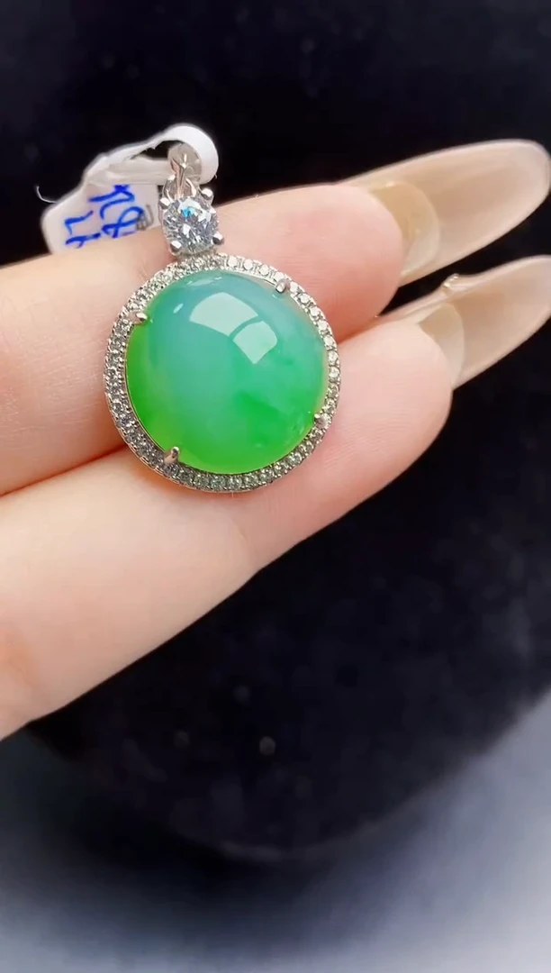 银S925镶嵌戒指翡翠2170