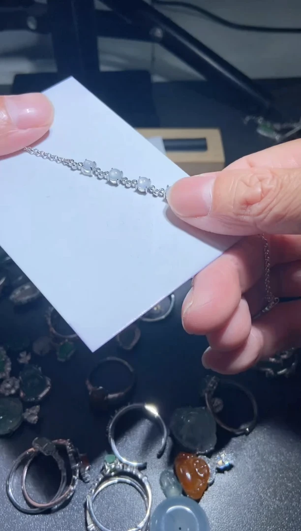 颈饰银S925镶嵌翡翠银S925镶嵌