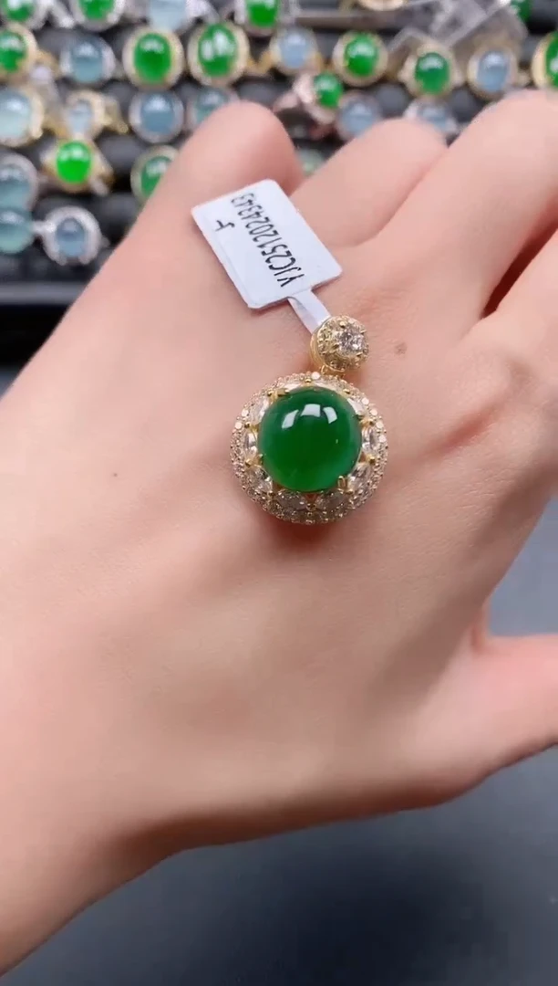 银S925镶嵌戒指翡翠111111